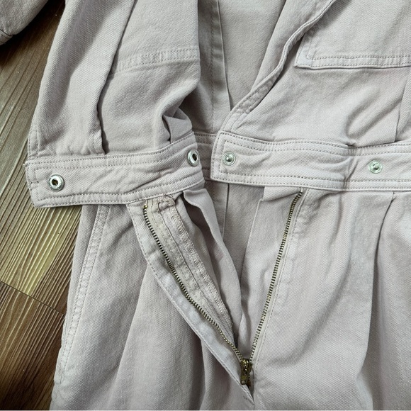 7 FOR ALL MANKIND Seamed Romper in Soft Lavender Pink Purple Sz. Small - Picture 9 of 15